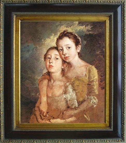 GAINSBOROUGH, Thomas The Artist-s Daughters with a Cat
